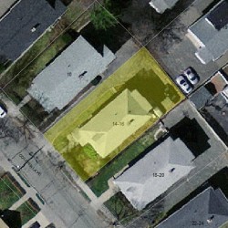 16 Colonial Ave, Newton MA 02460-1215 aerial view