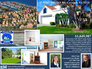33 Port Royale Rd, San Diego, CA 92118-3288