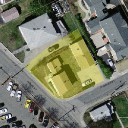 33 Chandler St, Newton MA  02458-1106 aerial view