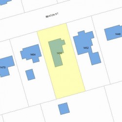 1458 Beacon St, Newton MA 02468-1613 plot plan