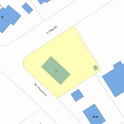 15 Montclair Rd, Newton MA  02468-1129 plot plan