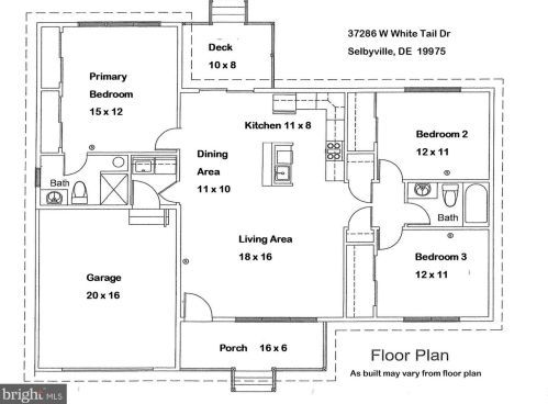37286 White Tail Dr, Selbyville DE  19975-3535 exterior