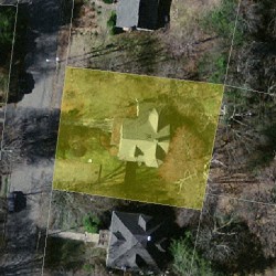 34 Chestnut Ter, Newton MA 02459-1660 aerial view