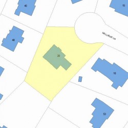 20 Malubar Ln, Newton MA  02459-2919 plot plan