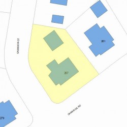 267 Commonwealth Ave, Newton MA 02459 plot plan