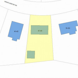 49 Westchester Rd, Newton MA  02458-2519 plot plan