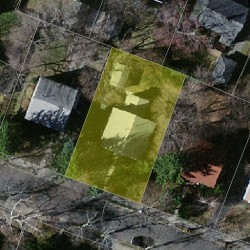 44 Maplewood Ave, Newton MA  02459-2526 aerial view