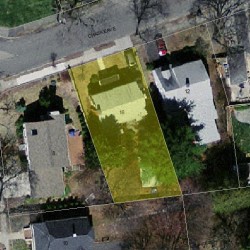 16 Chaske Ave, Newton MA  02466-1104 aerial view