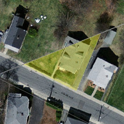 14 Adams Ave, Newton MA  02465-1003 aerial view