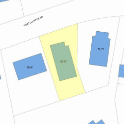 67 Westchester Rd, Newton MA  02458-2519 plot plan