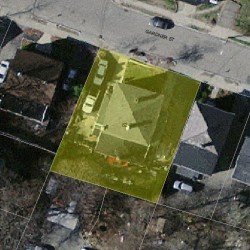 64 Gardner St, Newton MA 02458-1405 aerial view