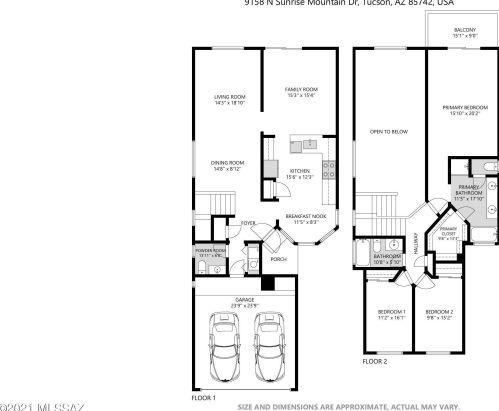 9158 Sunrise Mountain Dr, Tucson, AZ 85742-4453