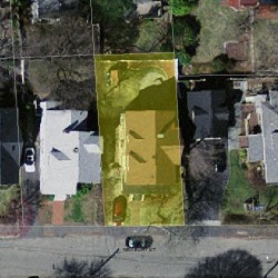 46 Newbury St, Newton MA  02459-2126 aerial view