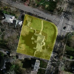 206 Franklin St, Newton MA 02458-2330 aerial view