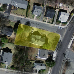 45 Elliot St, Newton MA  02461-1606 aerial view