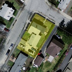 35 Butts St, Newton MA  02464-1354 aerial view