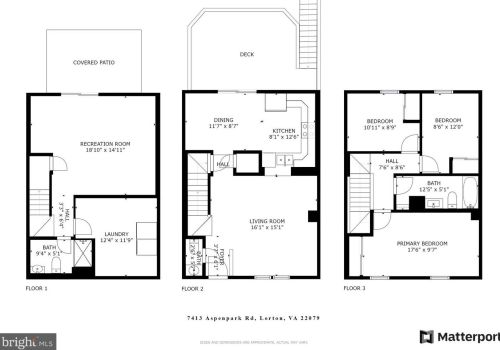 7413 Aspenpark Rd, Lorton VA  22079-1848 exterior