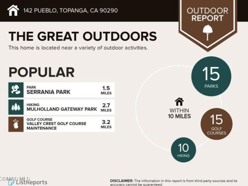 142 Pueblo Ln, Topanga CA  exterior