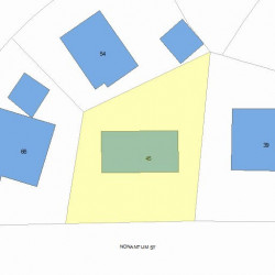 45 Nonantum St, Newton MA 02458-2433 plot plan