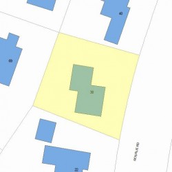 30 Rosalie Rd, Newton MA 02459-3131 plot plan