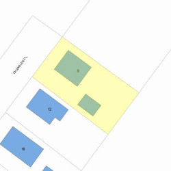 8 Chandler Pl, Newton MA 02464-1402 plot plan