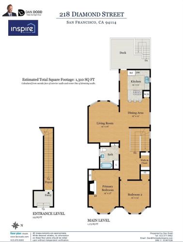 218 Diamond St, San Francisco CA  94114-2421 exterior