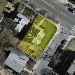 166 Tremont St, Newton MA  02458-2133 aerial view