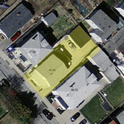 64 Hawthorn St, Newton MA 02458-1215 aerial view