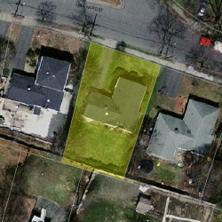 24 Maynard St, Newton MA 02465-1354 aerial view