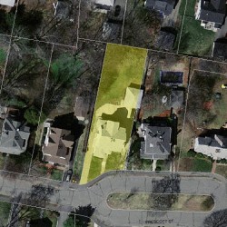 74 Prescott St, Newton MA  02460-1719 aerial view