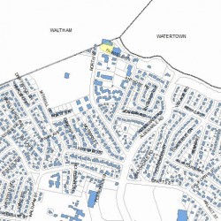 60 Farwell St, Newton MA  02460-1005 plot plan