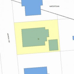 10 Arundel Ter, Newton MA  02458-1601 plot plan