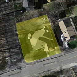231 Newtonville Ave, Newton MA  02458-1828 aerial view