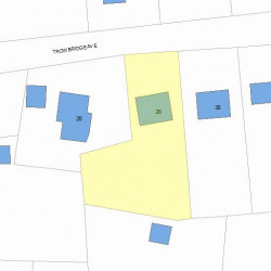 26 Trowbridge Ave, Newton MA  02460-2223 plot plan