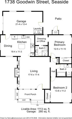 1738 Goodwin St, Seaside CA  93955-4414 exterior