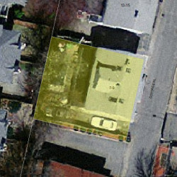 7 Cottage Pl, Newton MA  02465-1525 aerial view