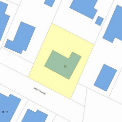 20 Milton Ave, Newton MA 02465-1018 plot plan