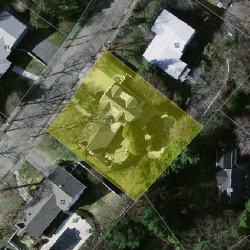 62 Sharpe Rd, Newton MA  02459-3054 aerial view