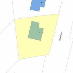 20 Moulton St, Newton MA 02462-1404 plot plan