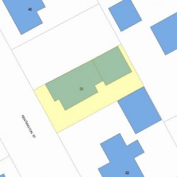 56 Kensington St, Newton MA  02460-1312 plot plan