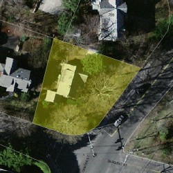 717 Centre St, Newton MA  02458-2343 aerial view