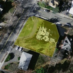 686 Centre St, Newton MA  02458-2329 aerial view