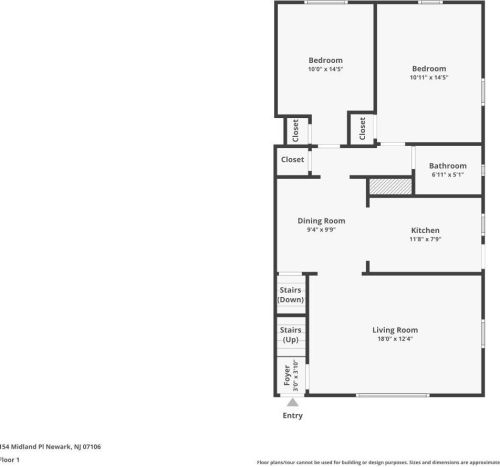 154 Midland Pl, Newark NJ  07106-3311 exterior