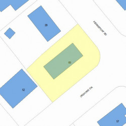 60 Crehore Dr, Newton MA  02462-1120 plot plan