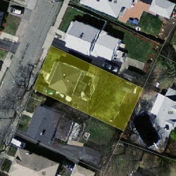 54 Falmouth Rd, Newton MA  02465-1125 aerial view