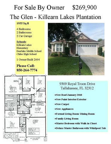 9309 Royal Troon Dr, Tallahassee FL  32312-4267 exterior