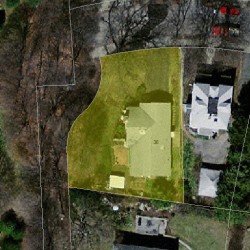 36 Champa St, Newton MA  02464-1225 aerial view