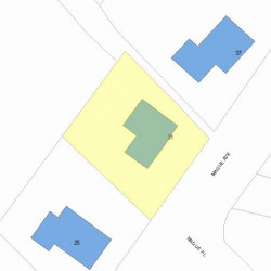 31 Mague Ave, Newton MA 02465-1553 plot plan