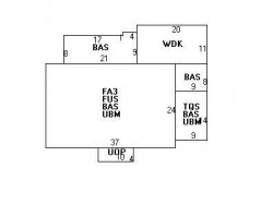 273 Ward St, Newton MA  02459-1212 floor plan