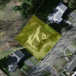 71 Sharpe Rd, Newton MA  02459-3032 aerial view